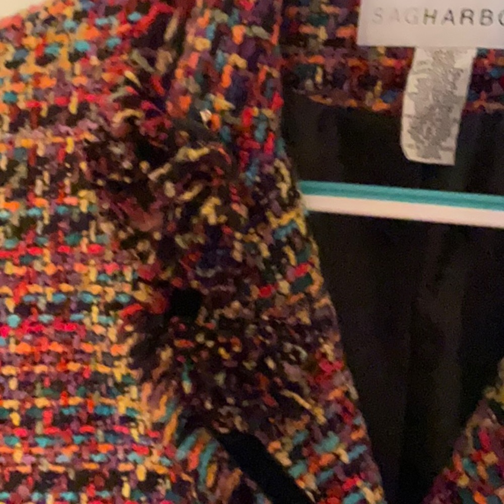 Multicolored tweed jacket. - Picture 2 of 5